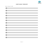 template preview imageMusic Sheet Template