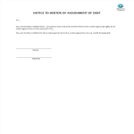 template topic preview image Notice To Debtor Of Assignment Of Debt