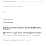 template topic preview image Format For Appointment Letter Of An Auditor