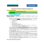 Permanent Employment Agreement gratis en premium templates