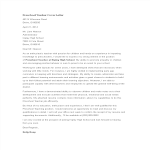 Preschool Teacher Cover Letter gratis en premium templates