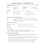 template topic preview image Medical Work Experience Resume