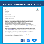 Vorschaubild der VorlageCover Letter Template Word