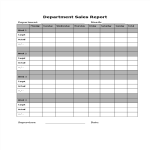 Department Sales Report gratis en premium templates