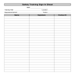 template topic preview image Safety Training Sign In Sheet