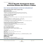 template topic preview image First Grade Common Core Lesson Plan