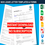 template topic preview image Short Sick Leave Email Sample