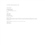 template topic preview image Last Minute Student Resignation Letter