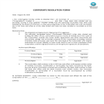 template topic preview image Corporate resolution form