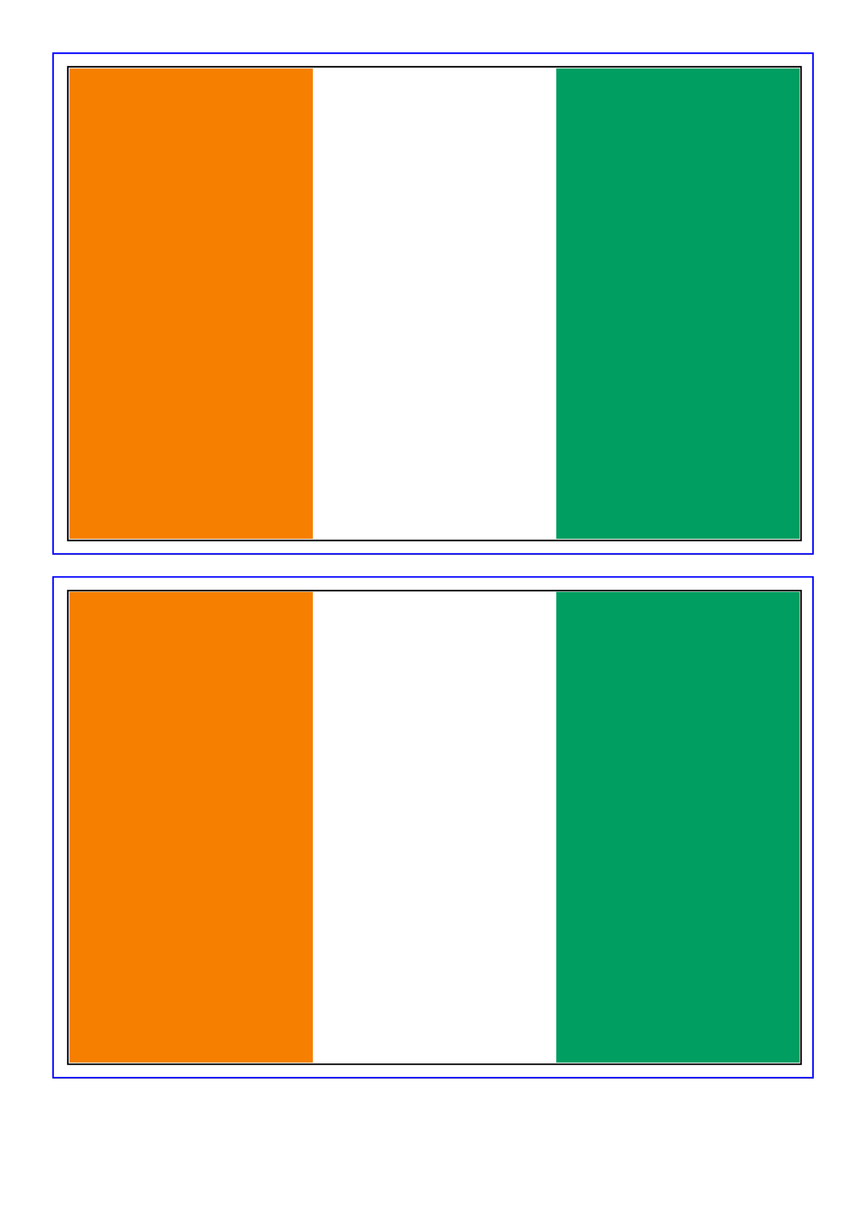 Ivory Coast Flag template gratis en premium templates