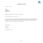 Apology Letter for Late Payment of School Fees gratis en premium templates