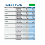 Vorschaubild der VorlageSales Plan Template Excel spreadsheet