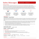 Striking Sales Manager Resume gratis en premium templates