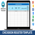 Free Printable Check Register gratis en premium templates