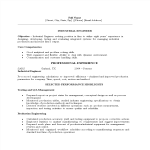 Industrial Engineering Resume gratis en premium templates