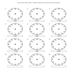 Telling time template gratis en premium templates