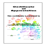 template topic preview image Certificate Of Appreciation Sheet