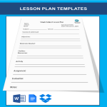 Lesson Plan Template Format gratis en premium templates