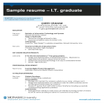 template topic preview image It Student Resume