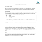 Short Business Report Example gratis en premium templates