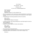 Pharmacy Assistant Curriculum Vitae sample gratis en premium templates