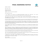 First and Second Warning Letter to Employee gratis en premium templates