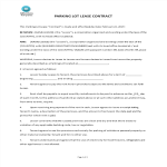 Parking Lot Lease Agreement Template gratis en premium templates