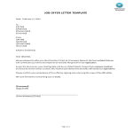 template topic preview image Job Offer Letter Template