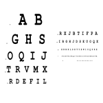 template topic preview image Snellen Eye Chart A3