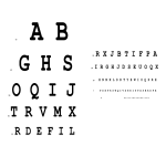 Snellen Eye Chart A3 gratis en premium templates