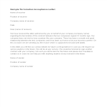 template topic preview image Acceptance Letter Of Termination
