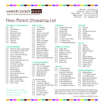 New Baby Shopping Checklist gratis en premium templates