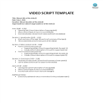 template topic preview image Video Script Template