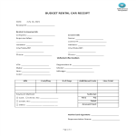 template topic preview image Budget rental car receipt