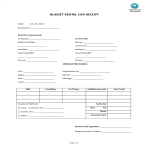 Budget rental car receipt gratis en premium templates