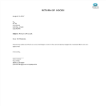 Return Of Products Notification Letter gratis en premium templates