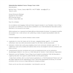 Administrative Assistant Career Change Cover Letter gratis en premium templates