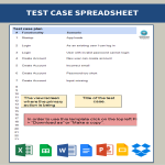 Test case Excel template gratis en premium templates