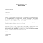 Advisory Board Appointment Letter gratis en premium templates