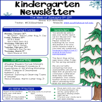 Kindergarten Newsletter example gratis en premium templates