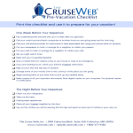 Cruise Vacation Checklist gratis en premium templates