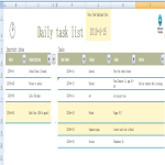 template topic preview image Personal Daily Task List Excel