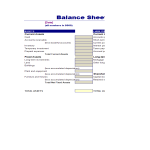 Balance Sheet assets, liabilities and capital gratis en premium templates