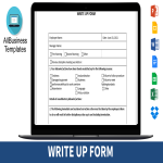 image Write Up Form