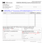 Custom Printing Blank Order Form gratis en premium templates