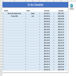 To Do Checklist Template gratis en premium templates