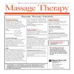 Massage Therapy Schedule gratis en premium templates