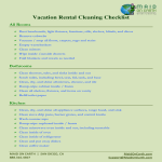 Vacation Rental Cleaning Checklist gratis en premium templates