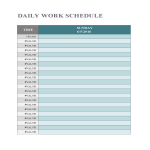 Daily Work Agenda gratis en premium templates