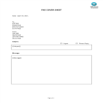 Fax Cover Sheet Template gratis en premium templates